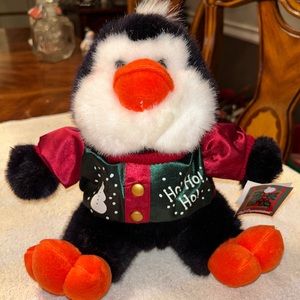 soft expressions christmas stuffed penguin 12"